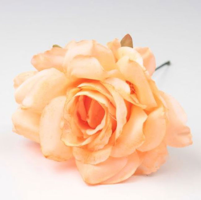 Petite rose de Cadix. 10cm. Orange NR85